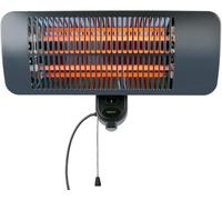 alpina Riscaldamento a infrarossi da appendere, per terrazze, 2000 W, 3 livelli di riscaldamento, protezione dagli spruzzi d'acqua, IP34, con lampada a infrarossi, riscaldamento per terrazze