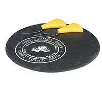 Alpina Set Coltello Forchetta per Formaggio con Vassoio Tondo