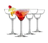 alpina Set di 4 bicchieri da cocktail in vetro a margarita da 250 ml
