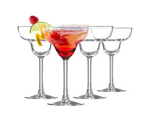 alpina Set di 4 bicchieri da cocktail in vetro a margarita da 250 ml