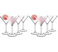 alpina Set di 8 bicchieri da Martini da 220 ml, per cocktail, Martini, feste, a forma di V, classici, Martini, moctail, espresso, bevande fredde, bicchieri da portata per feste, bar, ristoranti, pub