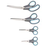 Alpina, Set di forbici multiuso 4 stanze Impugnatura confortevole, Noir / Bleu