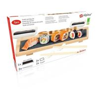 Alpina set sushi 7 pezzi - Vassoio 30x16 cm con piano in ardesia per servire