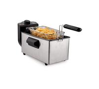 ALPINA SF-4003 FRIGGITRICE, capacità 3 l, Max potenza 2000 W, 4 programmi, da 130 °C a 190 °C, Nero, Acciaio inox