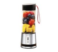 alpina Smoothie Maker to Go 300 ml - Frullatore USB ricaricabile - Blender portatile 125 W - in acciaio inox a 1 velocità - argento