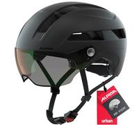 ALPINA Soho Visor V, Casco da Bicicletta Unisex-Adults, Black Matt, 55-59