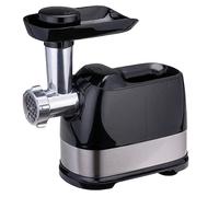 alpina Tritacarne elettrico - 600 Watt - 3 fette 3/5/7 mm - 1,5 kg di carne al minuto - acciaio inox - argento