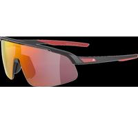 ALPINA TURBO PRO YOUTH Occhiali Sportivi per Bambini, Nero Opaco, Taglia unica, 100% Protezione UVA, UVB e UVC