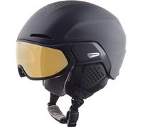 ALPINA Alto Q-Lite, Casco da Sci Unisex-Adults, Black Matt (Gold Mirror), 55-59