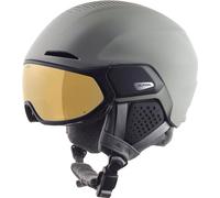 ALPINA Alto Q-Lite, Casco da Sci Unisex-Adults, Moon-Grey Matt (Gold Mirror), 55-59