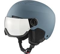 ALPINA Unisex - Adulti, ARBER VISOR Q-LITE Casco da sci, dirt-blue matt, 58-62 cm