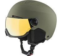 ALPINA Unisex - Adulti, ARBER VISOR Q-LITE Casco da sci, olive matt, 58-62 cm