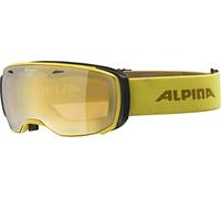 ALPINA Unisex - Adulti, ESTETICA Q-LITE Occhiali da sci, curry, One Size