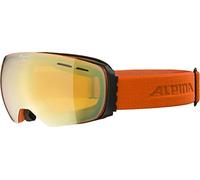 ALPINA Unisex - Adulti, GRANBY Q-LITE Occhiali da sci, black-pumpkin matt, One Size