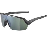ALPINA Unisex - Adulti, TURBO HR Q-LITE occhiali sportivi, black matt/silver, One Size