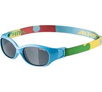 ALPINA Sports FLEXXY Kids, Occhiali da Ciclismo Unisex-Youth, Cyan-Puzzle, one Size