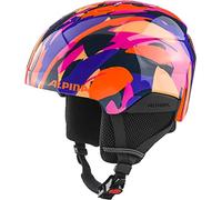ALPINA Unisex - Bambini, PIZI Casco da sci, pink-orange blue gloss, 46-51 cm