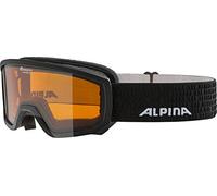 ALPINA Unisex - Bambini, SCARABEO DH Occhiali da sci, black, One Size