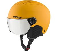 ALPINA Unisex - Bambini, ZUPO VISOR Q-LITE Casco da sci, burned-yellow matt, 51-55 cm