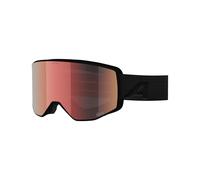 ALPINA VENET M Q-LITE - maschera da sci OTG con lenti specchiate e ad alto contrasto, protezione UV al 100%, per adulti - black matt - M