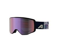 ALPINA VENET M Q-LITE - maschera da sci OTG con lenti specchiate e ad alto contrasto, protezione UV al 100%, per adulti