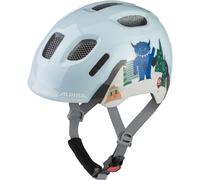 ALPINA XIMO 2 - Casco da bici leggero e sicuro per bambini con LED opzionale - mountain monster gloss - 49-54