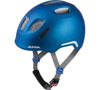 ALPINA XIMO 2 Flash - Casco da bici leggero e sicuro per bambini con LED integrati - blue matt - 49-54