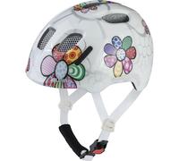 ALPINA XIMO 2 Flash - Casco da bici leggero e sicuro per bambini con LED integrati - white flower gloss - 49-54