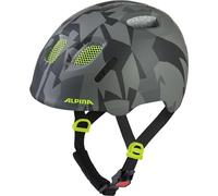 ALPINA XIMO 2 L.E. (opaco) - Casco da bici leggero e sicuro per bambini con LED opzionale - black neon camo matt - 49-54