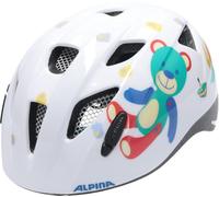 ALPINA XIMO, Casco da Bicicletta Unisex Bambino, White Bear Gloss, 47-51 cm