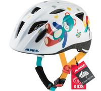 ALPINA XIMO, Casco da Bicicletta Unisex Bambino, White Bear Gloss, 49-54 cm