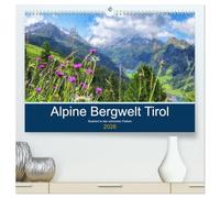 Alpine Bergwelt Tirol - Illustriert in den schönsten Farben (hochwertiger Premium Wandkalender 2026 DIN A2 quer), Kunstdruck in Hochglanz: Tiroler Städte und Landschaften in Öl