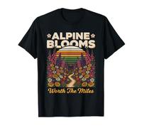 Alpine Blooms Worth The Miles Escursionismo Natura Maglietta
