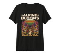 Alpine Blooms Worth The Miles Escursionismo Natura Maglietta Premium