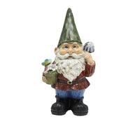 Alpine Corporation WQA1066 - Statua a forma di gnomo da giardino, multicolore