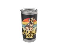 Alpine Dachsbracke Dog Dad Retro Divertente Amante e Proprietario dei Cani Bicchiere termico in acciaio inox doppia parete