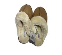 Alpine Design Donna Interno/Outdoor Pantofole W/Pelliccia Castagna L 9-10