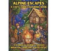 Alpine Escapes: A Cozy Cabin Colouring Book: A Whimsical Journey Through Mountain Cabins And Winter Vistas