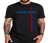 Alpine France Car Auto Retro Style Print Sport T-Shirt Mens Short Sleeves Tee Shirt Casual T Shirt Tops M