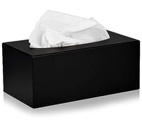 Alpine Industries Scatola dispenser rettangolare per fazzoletti facciali, in acrilico, moderno, in plastica, per auto, piano di lavoro della cucina, bagno e negozio (rettangolare)