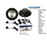 ALPINE Kit 4 Casse Altoparlanti 2Vie SXE-1750S Woofer + TW per GRUPPO AUTO
