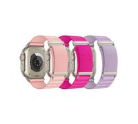 Alpine Loop - Cinturino compatibile con Apple Watch Ultra 2/Ultra, 49 mm, 46 mm, 45 mm, 44 mm, 42 mm, 41 mm, 40 mm, 38 mm, in nylon alpino, per iWatch Ultra SE/SE 2 Series 10 9 8 7 6 5 4 3 2 1 (3P