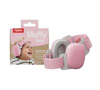 Alpine Muffy Baby Comfort, Paraorecchie Migliorati per Neonati e Bambini, Certificato CE, Vestibilità Sicura E Confortevole, Protezione dell'udito Regolabile Fino A 48 Mesi, Attenuazione 24 dB, Rosa