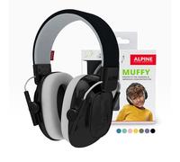 Alpine Muffy Kids - Cuffia Antirumore per Bambini 5-16 Anni - Protezione Orecchie di Prima Qualità - Fascia Regolabile - Nero