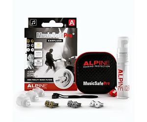 Alpine MusicSafe Pro - Tappi per le orecchie ad alta fedeltà per musicisti - Tre set di filtri intercambiabili (16, 20 e 22 dB) - Ideali per concerti e sala prove - Riutilizzabili - Trasparenti