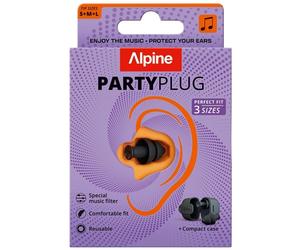 Alpine PartyPlug Multisize, inserti auricolari neri (3 misure)