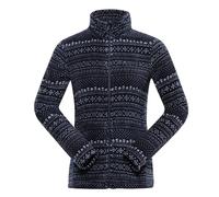 Alpine PRO EFLINA - Felpa in pile, da donna, per attività all'aperto, in pile, a maniche lunghe, da trekking, per primavera, inverno, autunno, Blu, S