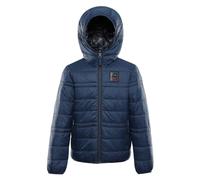 Alpine Pro - Giacca invernale per bambini, calda, antivento, impermeabile, reversibile, con cappuccio riflettente, per le mezze stagioni, stile puffy, Blu, 158