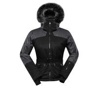 Alpine Pro OLADA - Giacca da sci da donna alla moda con cappuccio, giacca da snowboard elasticizzata con pelliccia, giacca invernale con paraneve e giacca da trekking, giacca da montagna, impermeabile