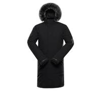 Alpine Pro WUSS, giacca invernale da uomo, cappotto alla moda, cappotto invernale con cappuccio, robusto e caldo, impermeabile, traspirante, antivento e straordinariamente caldo, Nero , XL